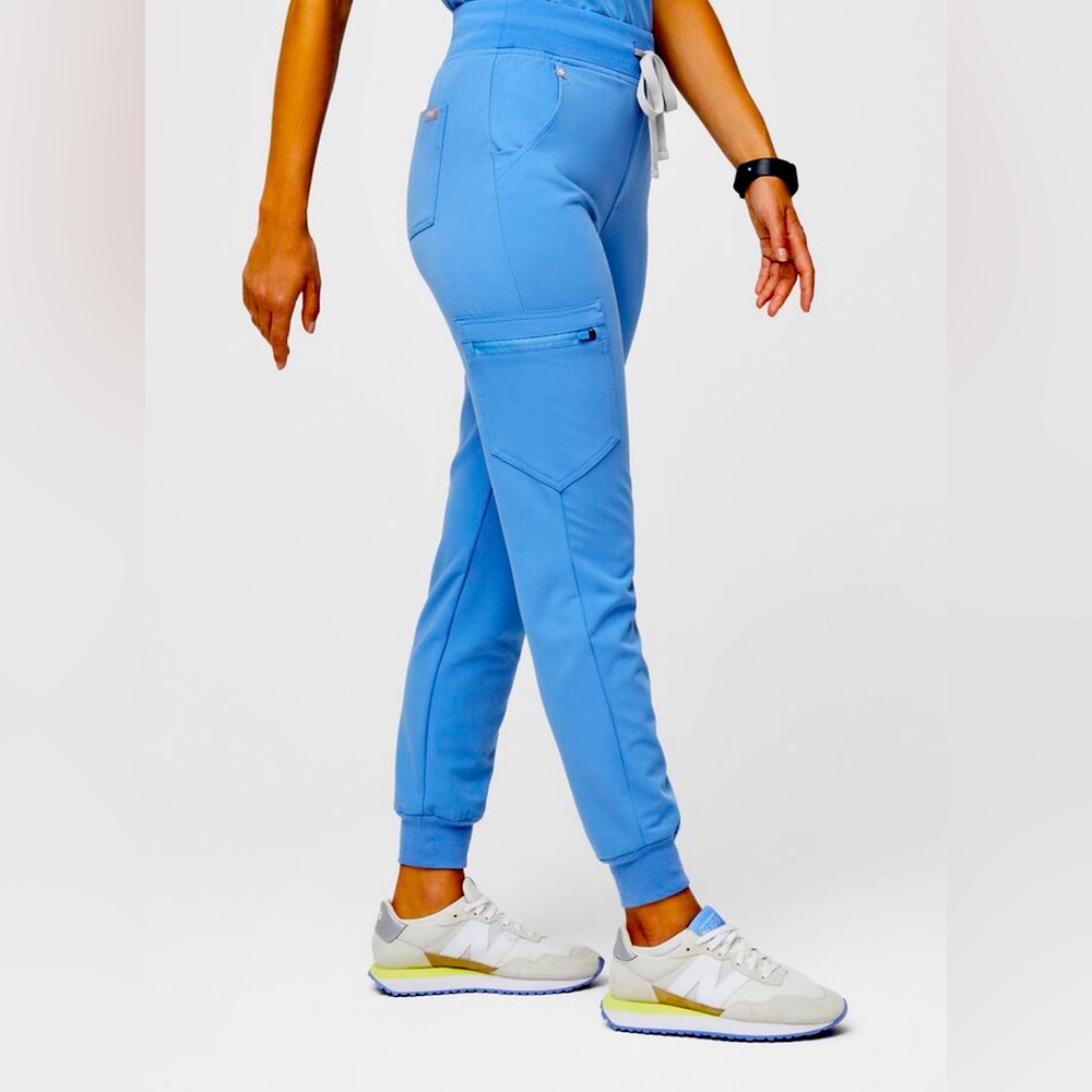 Figs High waisted Jogger XS/P ceil blue